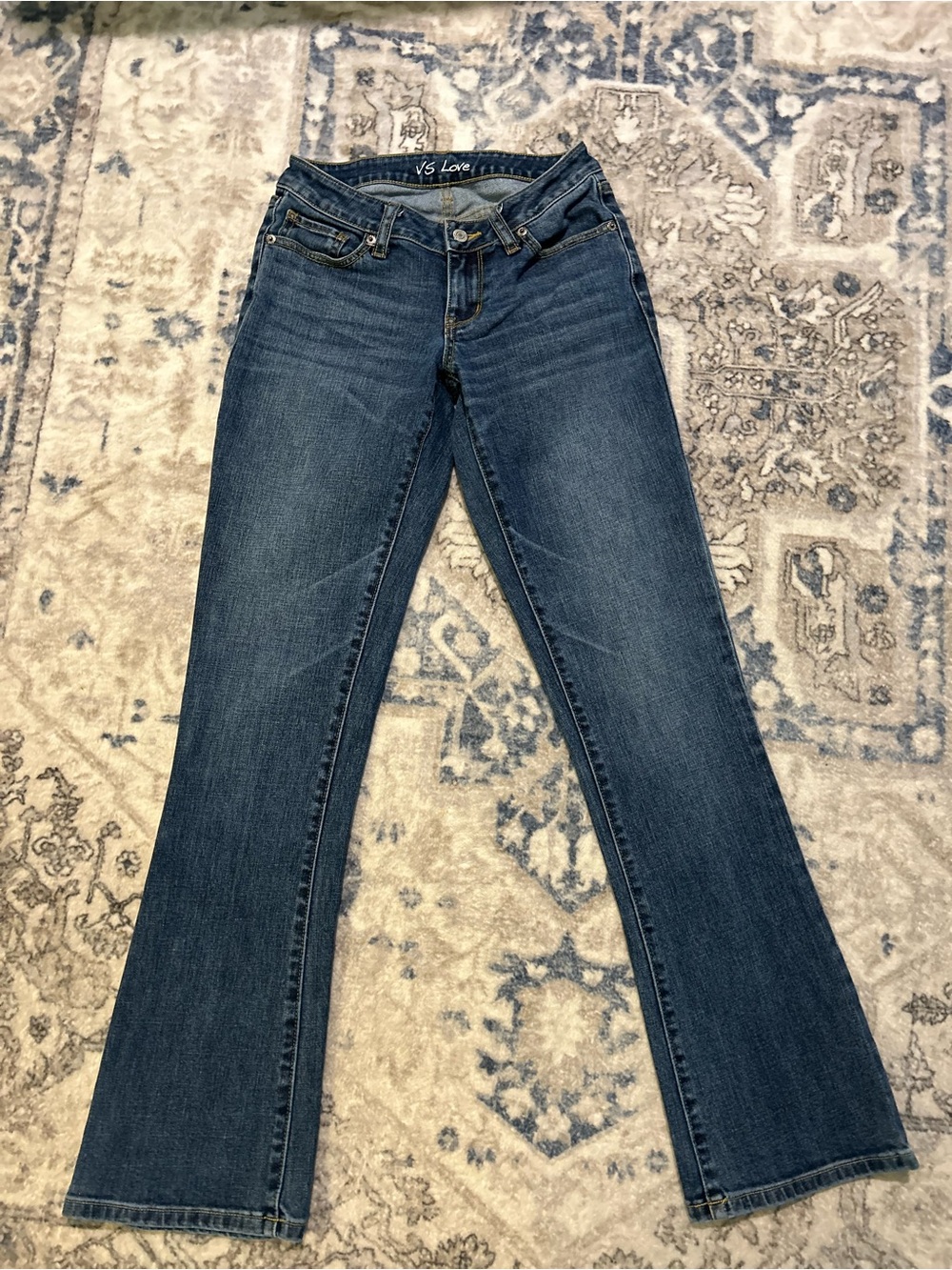 Victoria's Secret VS Love Blue Bootcut Jeans